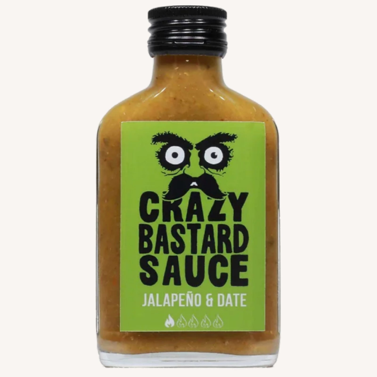 Crazy Bastard - Sauce Jalapenos & Dattes - Forte 1/5 - 100g