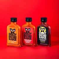 Crazy Bastard - Coffret Sauces Extrêmes - Force 5/5- 3 fois 100g